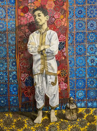 Original Figurative Children Painting by Verónica Iriarte