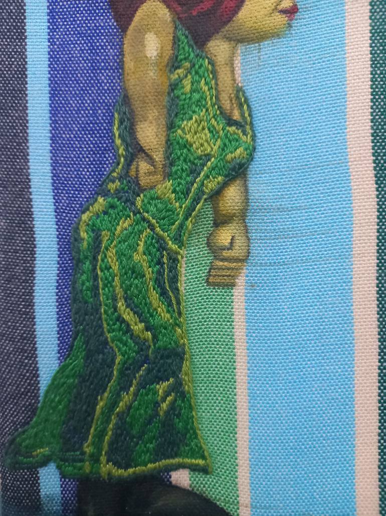 Original Modernism Love Painting by Verónica Iriarte