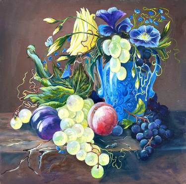 Original Impressionism Still Life Paintings by Elena Lazareva