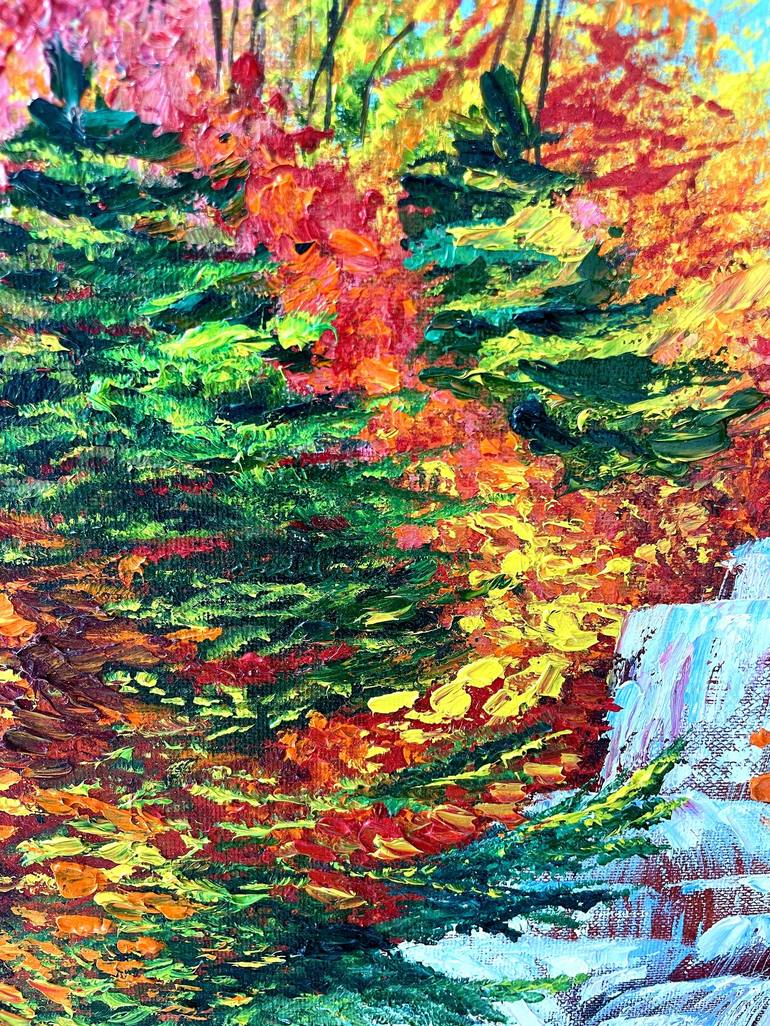 Original Impressionism Nature Painting by Elena Lazareva