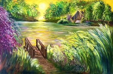 Original Impressionism Landscape Paintings by Alena Zvereva