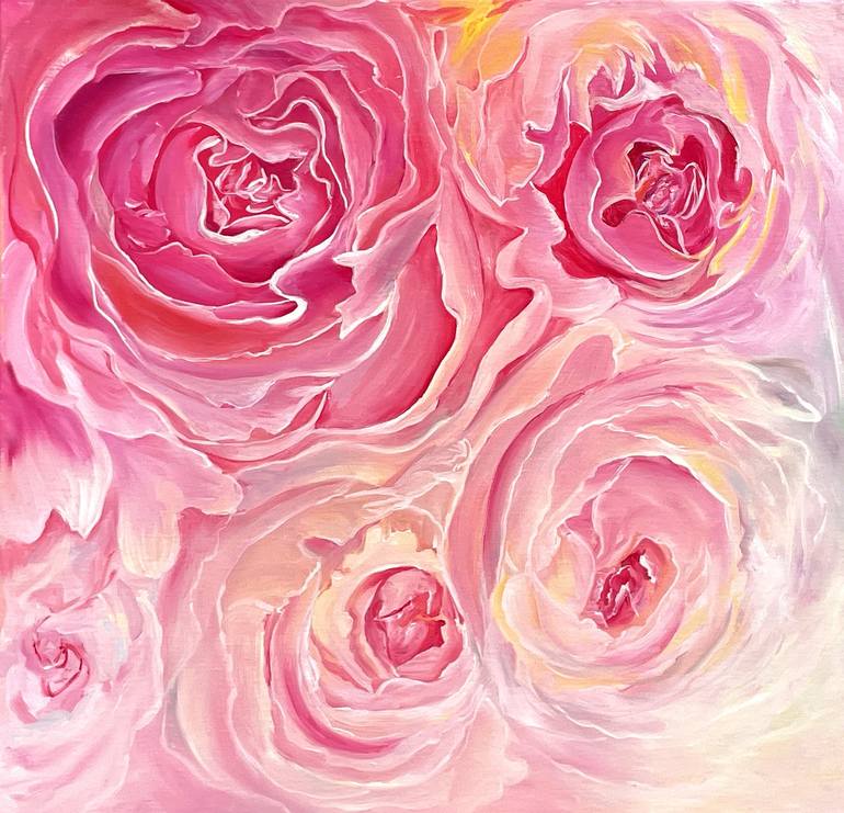 Print of Impressionism Floral Paintings by Alena Zvereva