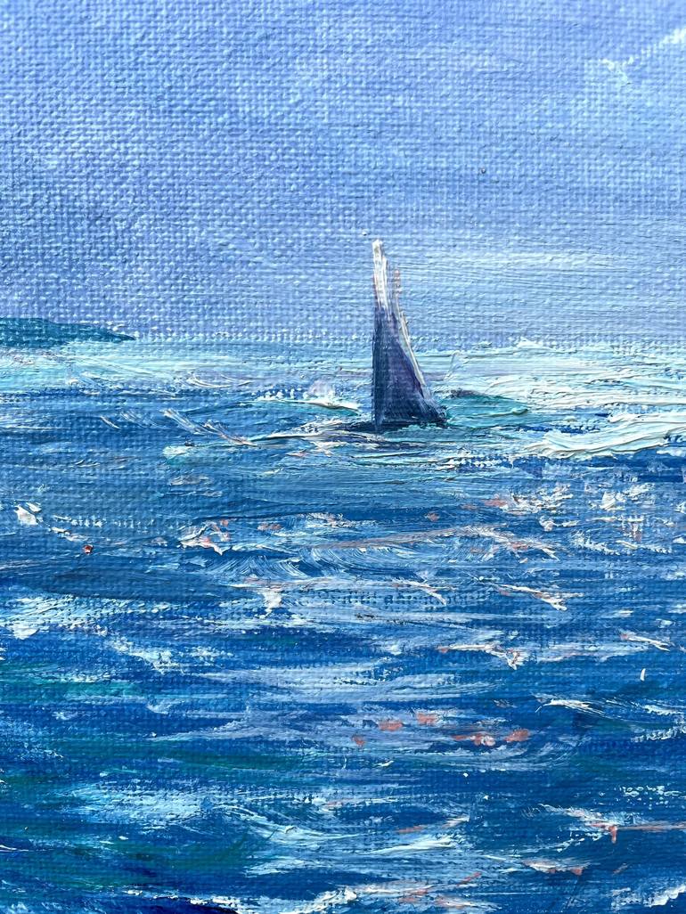 Original Impressionism Seascape Painting by Alena Zvereva