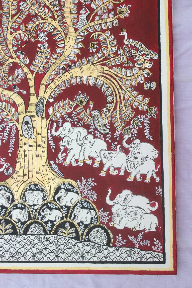 Original Folk Still Life Painting by Juhi Mathur