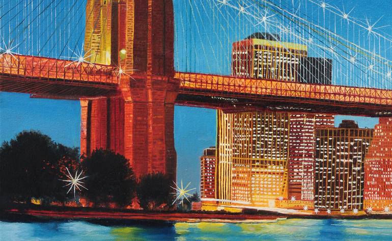 Original Photorealism Cities Painting by Iryna Bohdanova