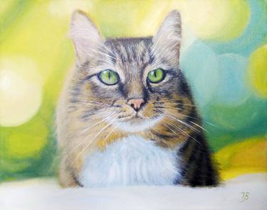 Print of Fine Art Cats Paintings by Iryna Bohdanova