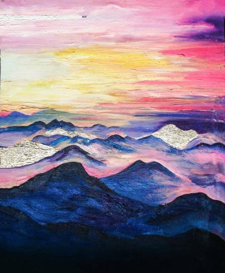 Sunset Painting by Tatyana Maksimets | Saatchi Art