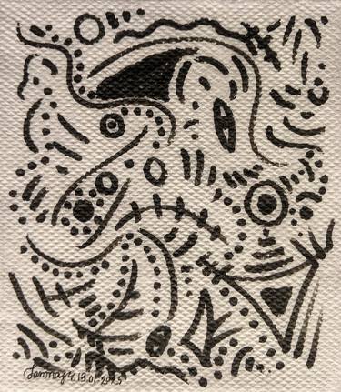 Original Abstract Expressionism Abstract Drawings by Tanmoy Mitra