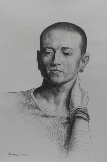 Print of Portrait Drawings by Tanmoy Mitra