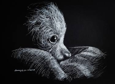 Print of Expressionism Animal Drawings by Tanmoy Mitra