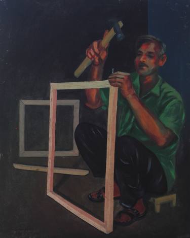 Print of Men Paintings by Tanmoy Mitra