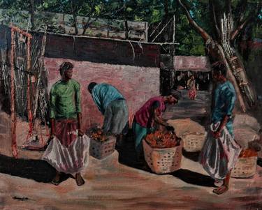 Original Figurative Landscape Paintings by Tanmoy Mitra