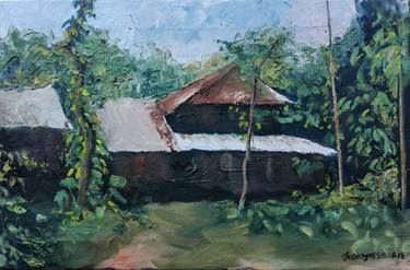 Print of Landscape Paintings by Tanmoy Mitra