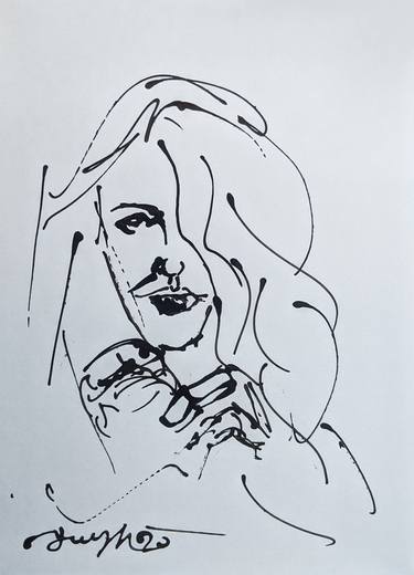 Print of Portraiture Portrait Drawings by Tanmoy Mitra