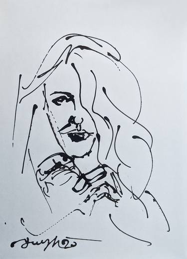 Print of Portrait Drawings by Tanmoy Mitra