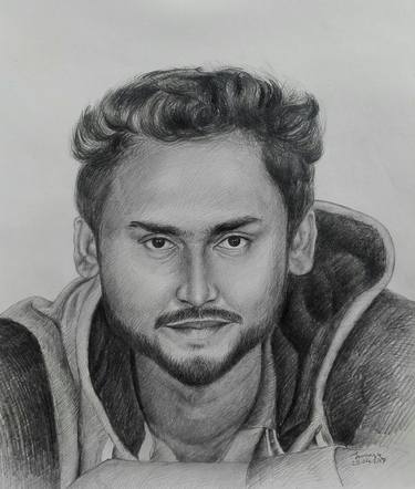Original Portraiture Portrait Drawings by Tanmoy Mitra