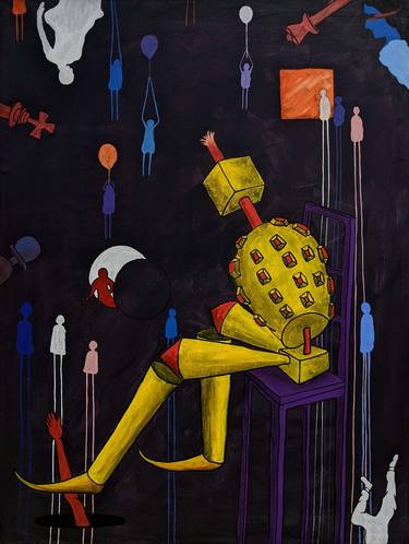 Original Abstract Time Paintings by Tanmoy Mitra