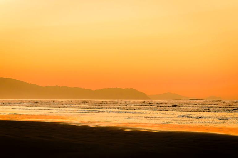 Original Beach Photography by Sergio Cerezer | Abstract Expressionism Art on Canvas | We Have the Sunset