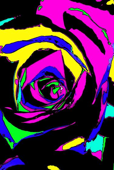 Print of Abstract Expressionism Floral Digital by Sergio Cerezer