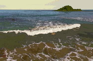 Original Abstract Expressionism Beach Digital by Sergio Cerezer