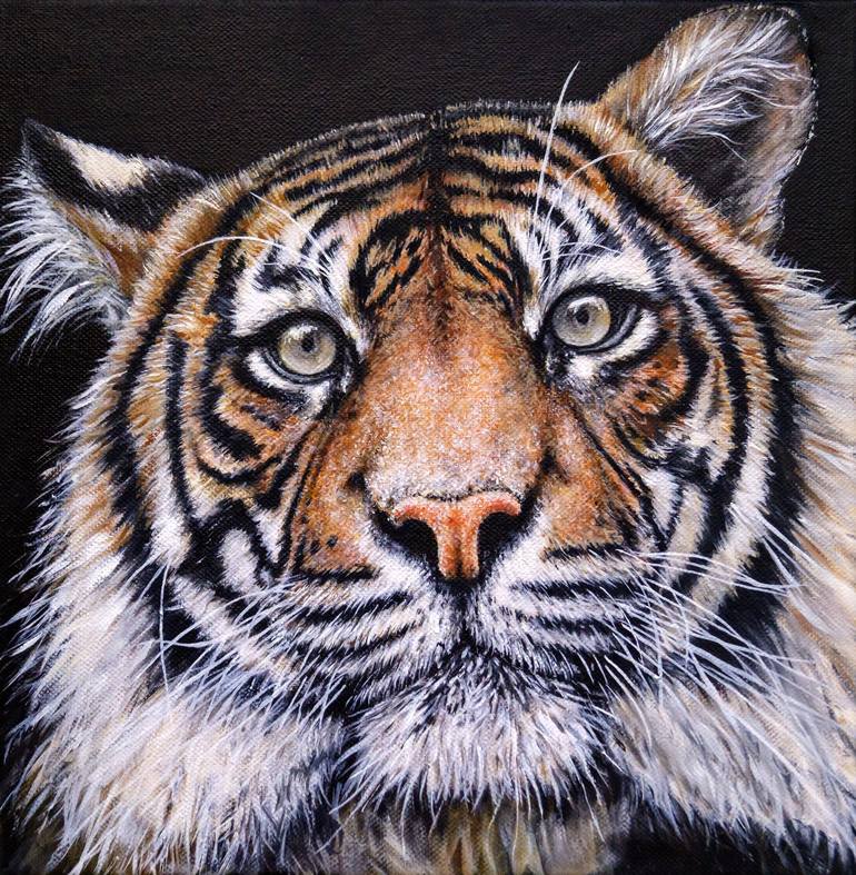 Tiger Painting by Nadezhda Knyazeva | Saatchi Art