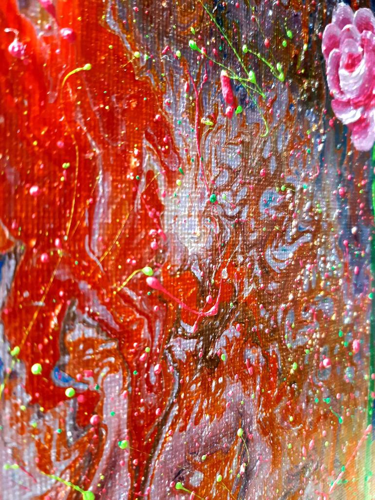 Original Abstract Expressionism Children Painting by Oana Alexa d'Ablove