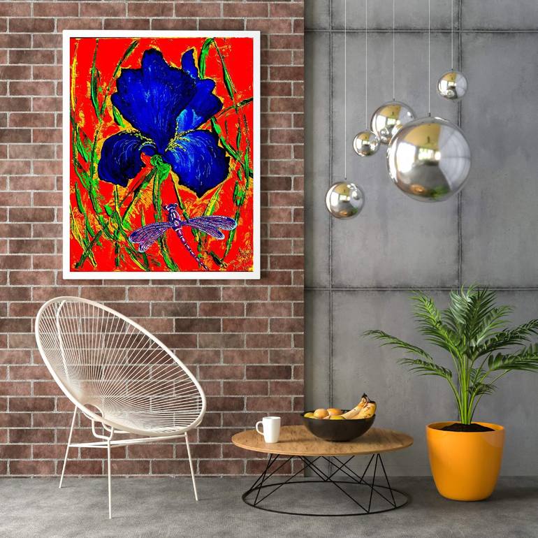 Original Abstract Expressionism Botanic Painting by Oana Alexa d'Ablove