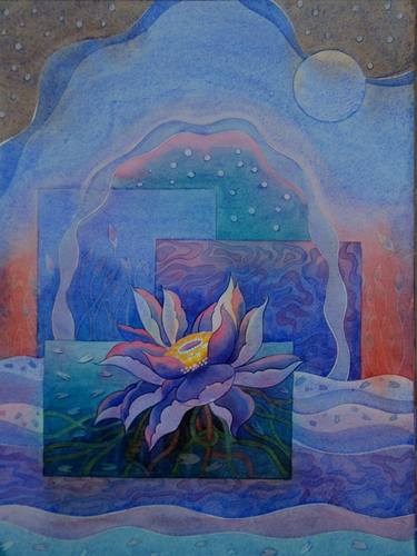 Original Fine Art Abstract Paintings by Sunjida Akter