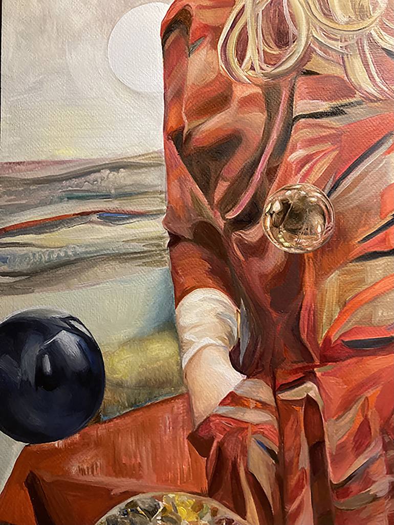 Original Art Deco People Painting by Delphine Armilles