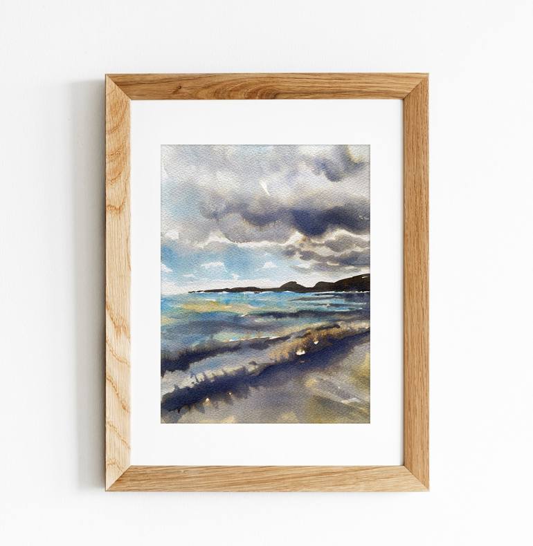 Original Abstract Seascape Painting by AG Ashmore