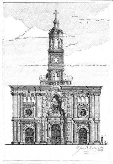 Print of Architecture Drawings by Jose Bustamante