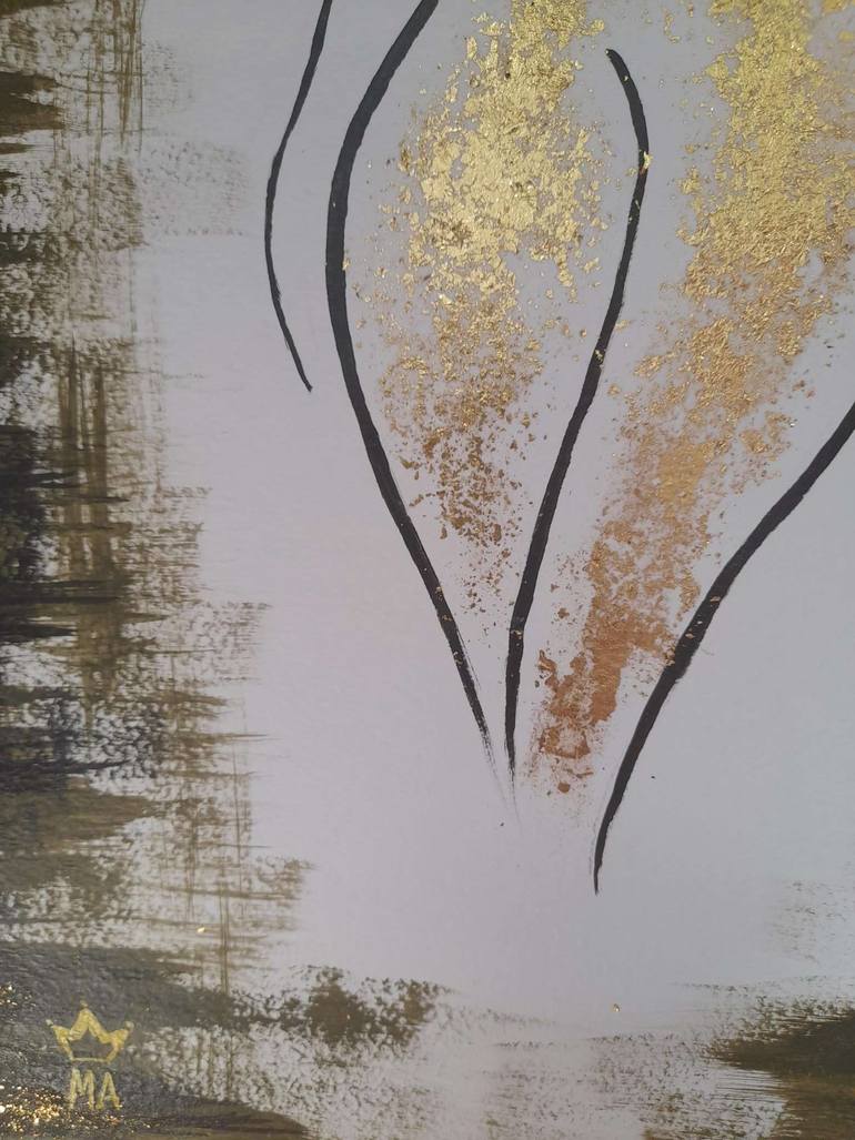 Original Modernism Abstract Painting by Marina Akopyan