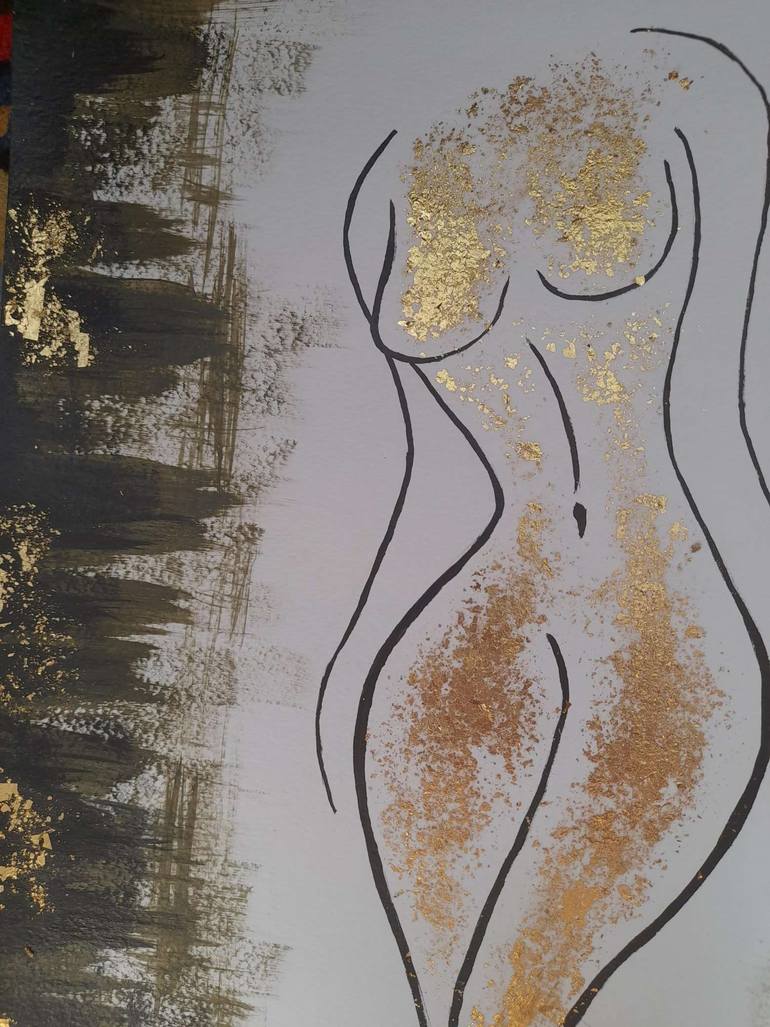 Original Modernism Abstract Painting by Marina Akopyan
