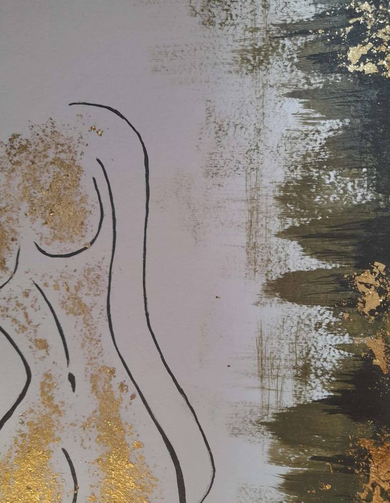 Original Modernism Abstract Painting by Marina Akopyan