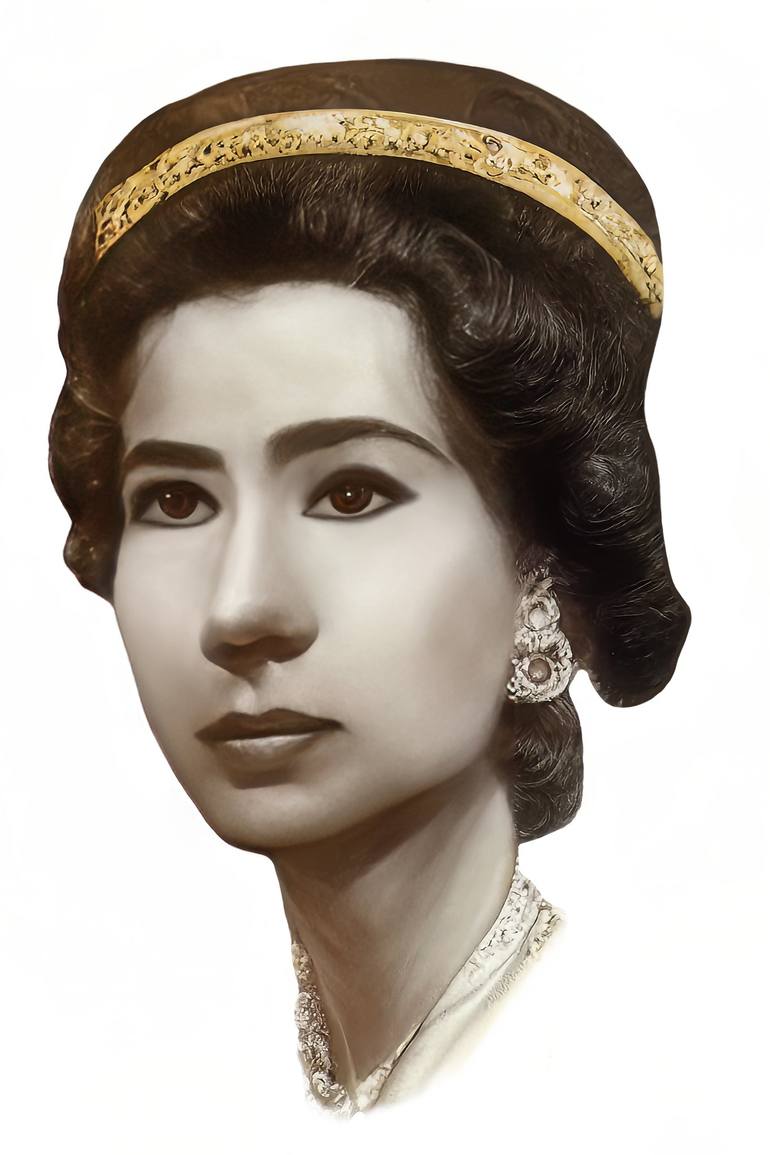 Queen Elizabeth II. Coronation 2 june 1953. Crown.Historical. - Print