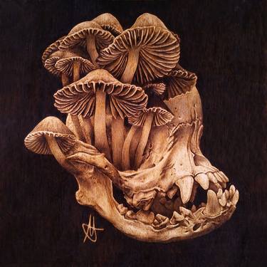 Pug Skull and Mushrooms thumb