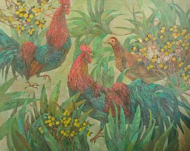 Original Garden Paintings by Julia Yulduskhon Repikhova