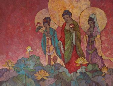 Print of Impressionism Religion Paintings by Julia Yulduskhon Repikhova