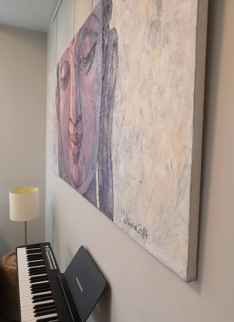 Original Figurative Religion Painting by Julia Yulduskhon  Repikhova