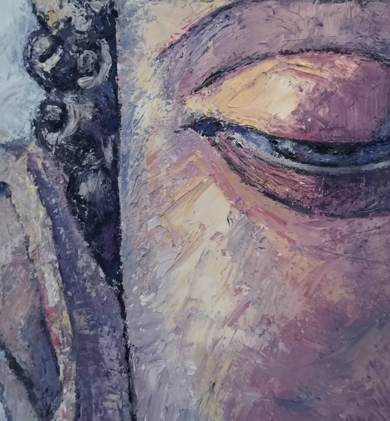 Original Figurative Religion Painting by Julia Yulduskhon  Repikhova