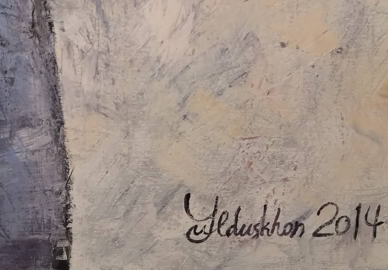 Original Figurative Religion Painting by Julia Yulduskhon  Repikhova