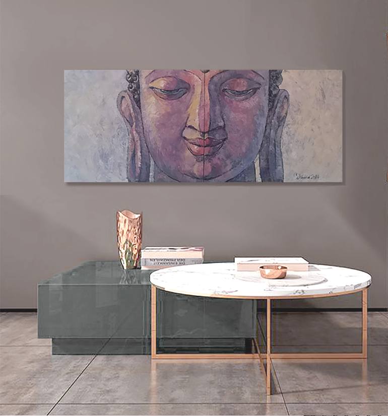 Original Figurative Religion Painting by Julia Yulduskhon  Repikhova