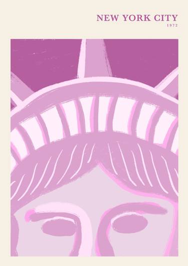 Pink Statue Of Liberty - Limited Edition of 1 thumb
