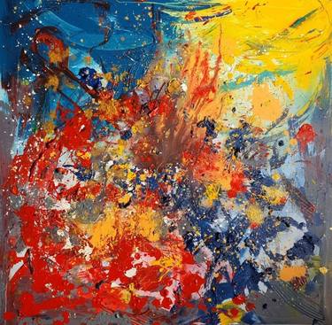 Original Abstract Expressionism Abstract Paintings by Ema Kato