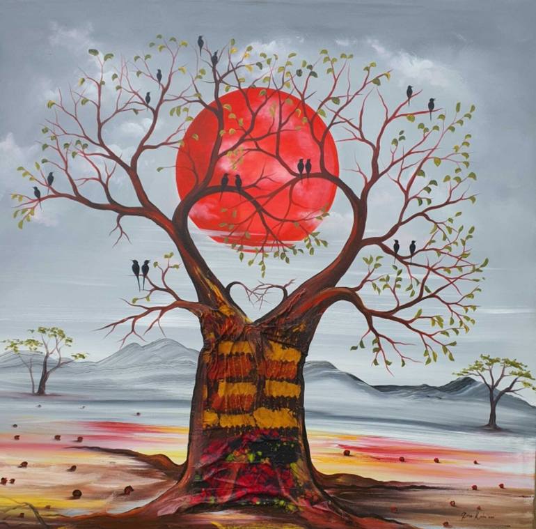 Chimpanzee- fabric wall art pieces. Mixed Media by Ema Kato