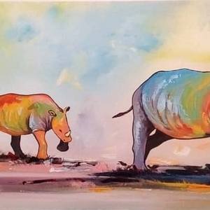 Collection animal paintings