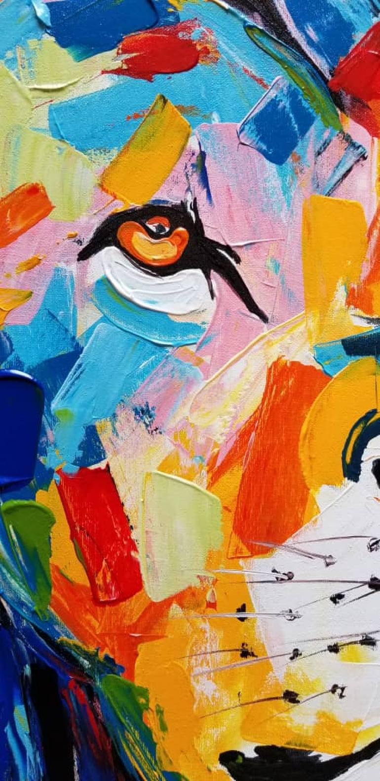 Original Expressionism Animal Painting by Ema Kato