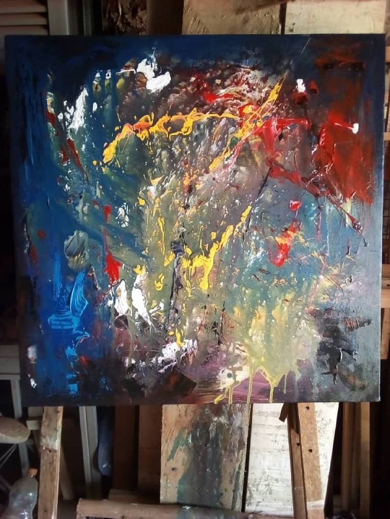 Original Abstract Painting by Ema Kato
