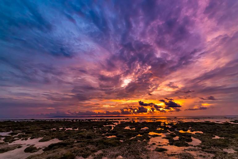 Original Landscape Photography by Ajay Garg | Other Art on Canvas | A riot of colors in the sky
