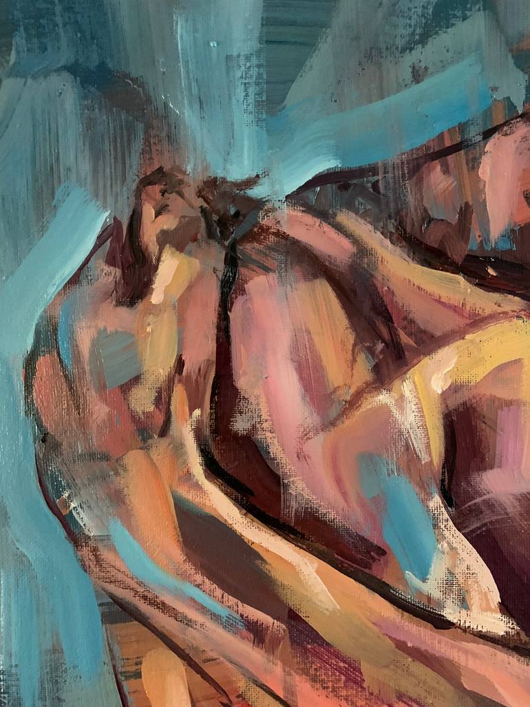 Original Contemporary Nude Painting by Emmanouil Nanouris